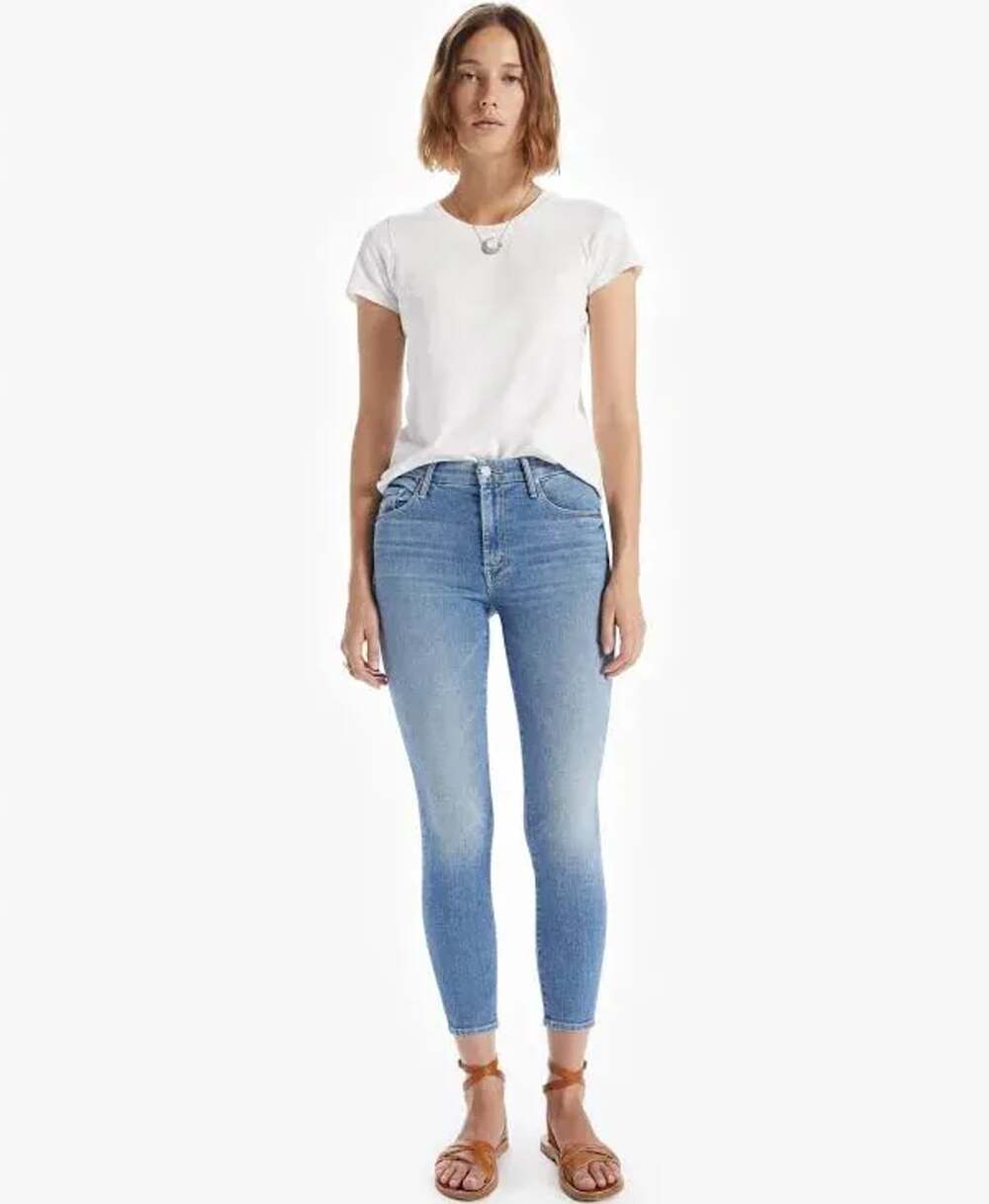 MOTHER The Looker Crop Independent Studies Skinny Jeans Size 26